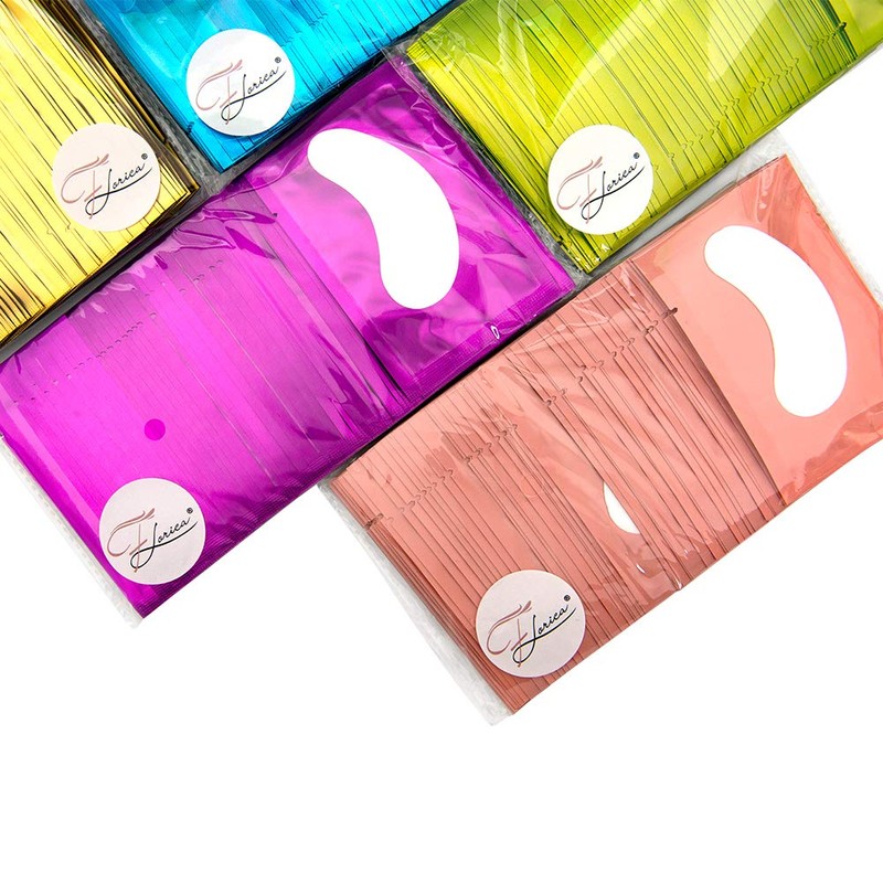 Florica 50 Pairs Eye Pads Eyelash Extension Lint-Free Eye Gel