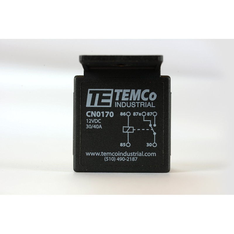 TEMCo 12 V 30/40 Amp Bosch Style S Relay with