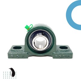 PGN UCP205-16 Pillow Block Bearing - Pack of 4 Mounted Pillow Block Bearings - Chrome Steel Bearings with 1" Bore - Self Alignment