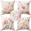 MIULEE Set of 4 Waterproof Cushion Covers, Outdoor Cushion Cover,