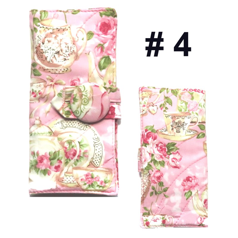 Tea Bag Wallet Includes 4 Tea Bags, Handcrafted, Four Pocket