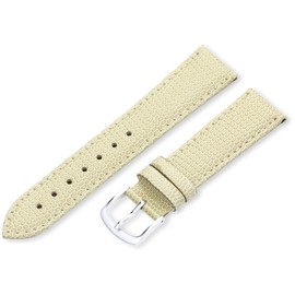 Hadley-Roma 14mm 'Women's' Leather Watch Strap, Color:Beige (Model: LSL725RD 140)