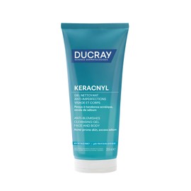 DUCRAY, Keracnyl Gel Espumoso, Limpia y Purifica la Piel Grasa, Disminuye el Exceso de Sebo, 200ml                                                    