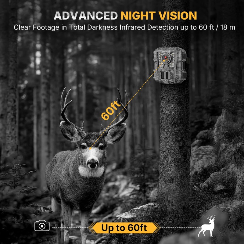 WOSPORTS Mini Trail Camera 2 Pack 24MP 1080P HD Trail