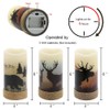 GenSwin Flameless Flickering Led Candles with Hemp Rope and 6H