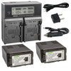 Kastar LCD Dual Smart Fast Charger & 2 x Battery
