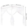 Caredy Mosquito Net, Universal White Luxury Mosquito Net Princess Three
