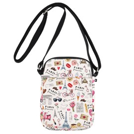 MYSOMY Paris Crossbody Bag Paris Trip Gift Paris Crossbody Purse Paris Lover Gift Paris Themed Gifts Paris Travel Purse (PARIS UK)