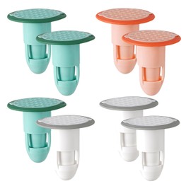 8PCS Bath Drain Stopper - Universal Shower Drain Stopper, Hair Catcher Replacement with Plug and Cover Topper for Bathroom