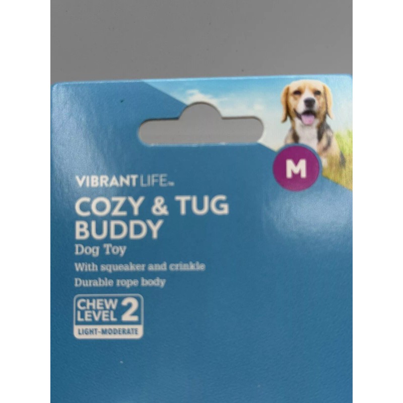 Vibrant Life Cozy & Tug Buddy Rope Dog Toy ,