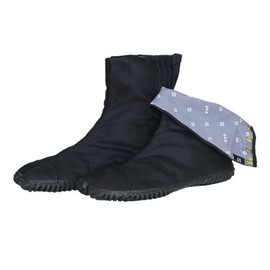 [Kurashikiya Matsuri Dance] [Festival Tabi] One Rank Upgraded Festival Jog Tabi Socks, 7 Treats Saibu (24.5 Black), Black