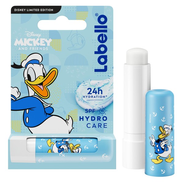 LABELLO Hydro Care Limited Edition Donald (1 x 5.5ml) Moisturising Lipstick FPS 15 for Kids Moisturising Long-Lasting