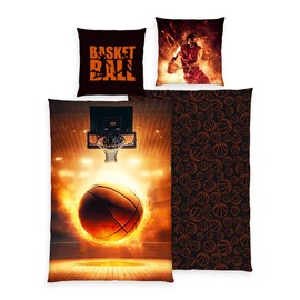 Herding Wow All-In-One Outlet 24 Bed Linen Smooth Basketball On Fire World Champion 135 x 200 cm
