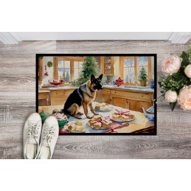German Shepherd Christmas Cookies Doormat