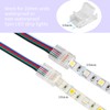 HOMELYLIFE 5 Pin RGBW LED Strip Connectors 10mm Solderless 20