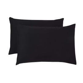 Hachette Pillow Cases 2 Pack Egyptian Cotton 200 Thread Count (Black)