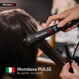Mondava Professional Ceramic Tourmaline Hair Straightener Flat Iron and Curler, Ionic...
