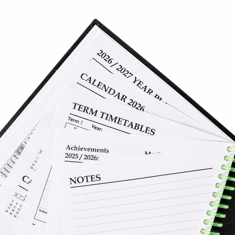 Evelay 2027 A5 Week to View Diary, Hardback Planner, Plastic