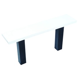 Champro Youth Pitch Rubber with Stanchion , white, black, (4"x18")