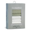 Little Bamboo Muslin Baby Face Washer Cloths 6 Pack -