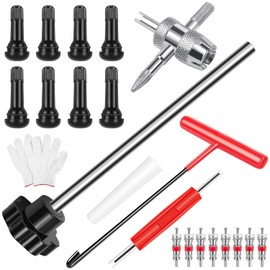 zxbaers Quick Tire Valve Change Tool for Cars, Tire Valve Stem Core Quickly Replacement Tool Kit, Perfect Tool for Replacing Leaky Valves in Cars,ATVs,Trucks, etc, with TR413/TR414