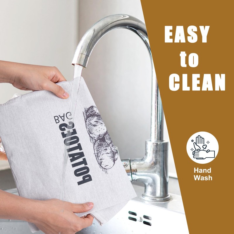 TOGETRUE Potato Onion Storage Bag, Fabric Onion and Potatoes Storage