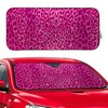 Animal Pink Leopard Print Windshield Sunshade for Car SUV Truck