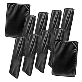 Set of 10 Black Toy Wrestling Ring Floor Mats for Wrestling Action Figures