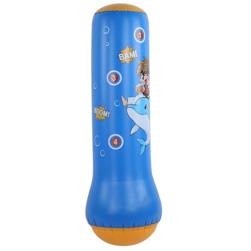 125cm Thickening Inflatable Standing Boxing Bag Folding Punching Bag for