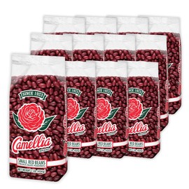 Camellia Brand Dried Small Red Beans – Premium Dried Beans, Caribbean style Red Beans, Jamaican Rice and Peas, for Soups, Stews, and Vegetarian Meals – Non-GMO, Gluten-Free, 1 Pound (Pack of 12)