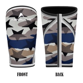 AEOLOS Knee Sleeves (1 Pair)，7mm Compression Knee Braces for Heavy-Lifting,Squats,Gym and Other Sports(Large,Star Camo)