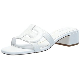 Cole Haan Women's Chrisee Heeled Sandal, White Croc PRT Leather, 9.5