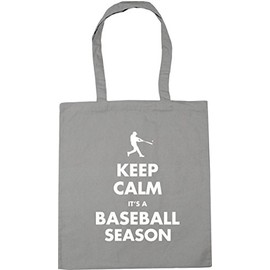 Hippowarehouse Keep calm it's a baseball season Tote Shopping Gym Beach Bag 42cm x38cm, 10 litres