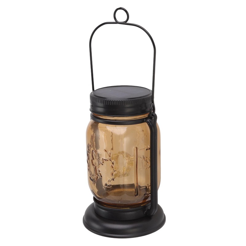 Outdoor Solar Lantern Auto Sensing ABS Glass Soft Warm Light