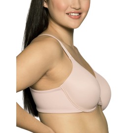 Vanity Fair Vanity Fair Womens Full Figure Beauty Back Smoothing Bra, 4-way Stretch Fabric, Lightly Lined Cups Up To H Bra, Underwire - Quartz, 38D US