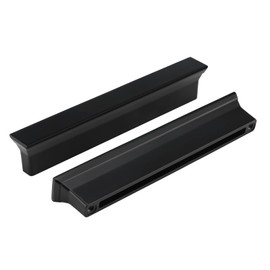 Rergy 10 Pack Ktichen Cabinet Handles Black 5inch Kitchen Dresser Pulls Matte Black Drawer Handles for Bathroom 5inch(128mm) Center to Center