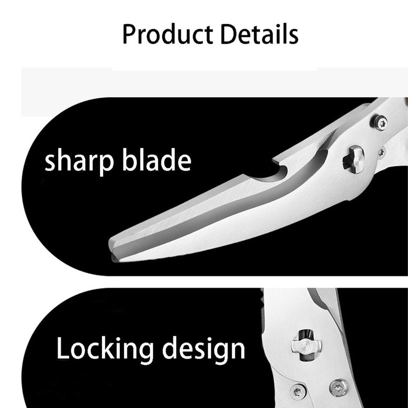 Poultry Shears Heavy Duty, Kitchen Scissors Stainless Steel for Food,
