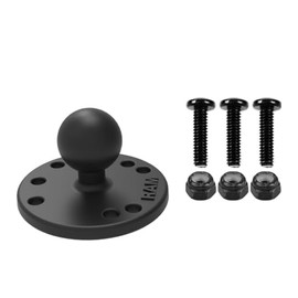 RAM 6.4cm " Round Base (AMPs Hole Pattern), 2.5cm " Ball & Mounting Hardware for the Garmin echo(TM) 100, 150 & 300c