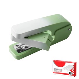 Stapler, Power Latch Kiss, 1 Box, Strong, Energy-Saving, Energy Efficient Design, Extra Needle Storage Pocket, School, Office Supplies, with Remover, Convenient, Stationery, Office Supplies, Off