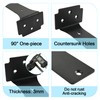 Redunest Floating Shelf Brackets,6 Pack Heavy Duty L Brackets for