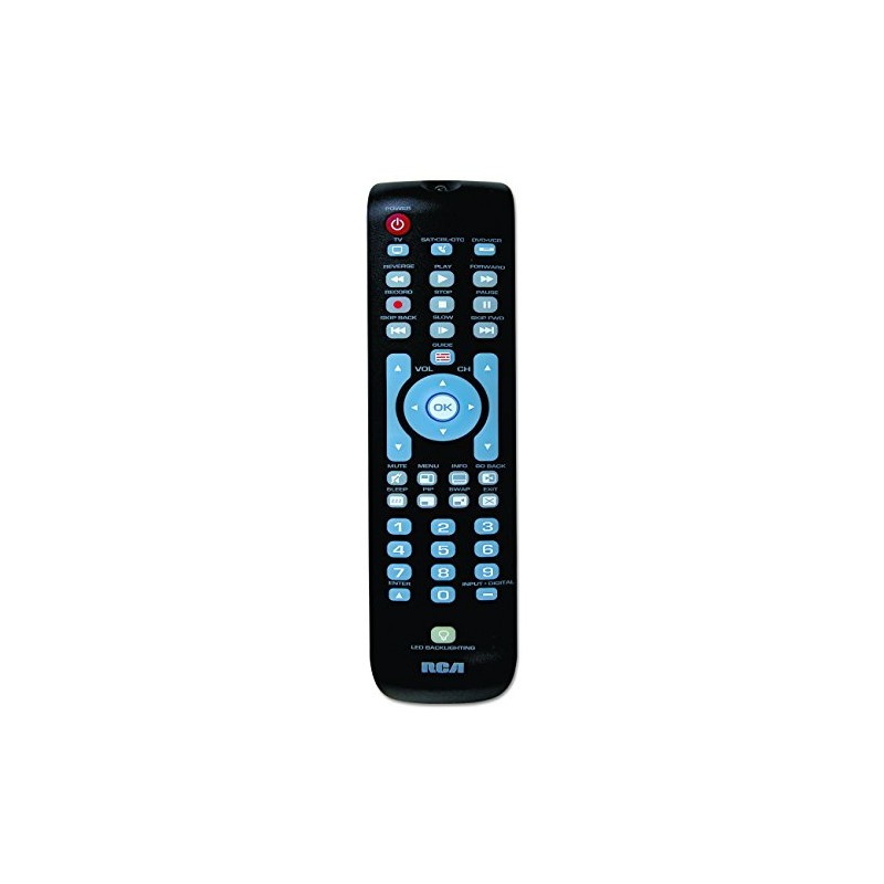 RCA Three-Device Universal Remote, Black
