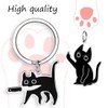 SongBoBo Cute Black Cat Keychain for Women Men Teen Boys