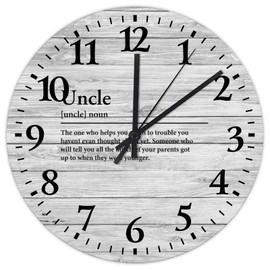 Wooden Clocks Definition Noun Uncle Cool Room Decor Battery Operated Arabic Numeral Noun Dictionary Definition Round Clock for Farmhouse Home Decoration 15 Inch