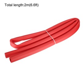 sourcing map Foam Tubing for Handle Grip Support, Pipe Insulation, 28mm ID 38mm OD 2m Length Red