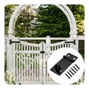 bociloy 6PCS 2 Inch Padlock Hasp Latch, Black Iron Door