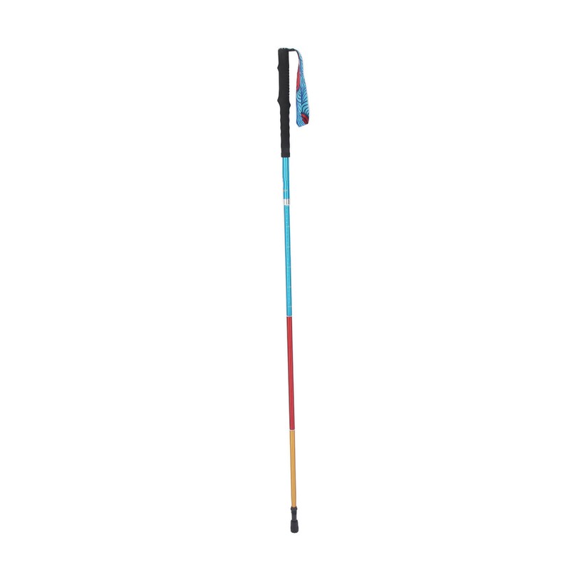 Walking Stick Telescopic Adjustable Length Anti Shock Foldable Portable Lightweight