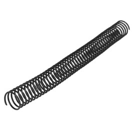 35 Pieces Binder Spines 4:1 Pitch Plastic Spiral Binding Coils 215 Sheets Capacity 25.4mm Diameter 48 Loops Black Binding Spirals for Students and Coworkers(Black)