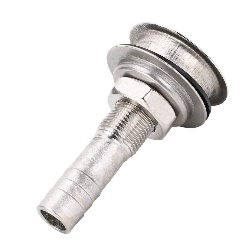 316 Stainless Steel Straight Thru Hull Valve Fitting 16mm Vent