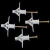 35 Sets Drywall Anchors Plasterboard Wall Plugs and Screws,Plastic Expansion