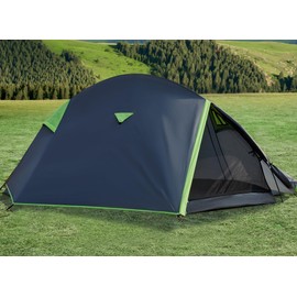 1 Person Backpacking Tent for Camping– Lightweight Double Layer Waterproof Camping Tent, Easy Setup Shell Tent for Hiking, Hunting, Motorcycle Trave, Grey